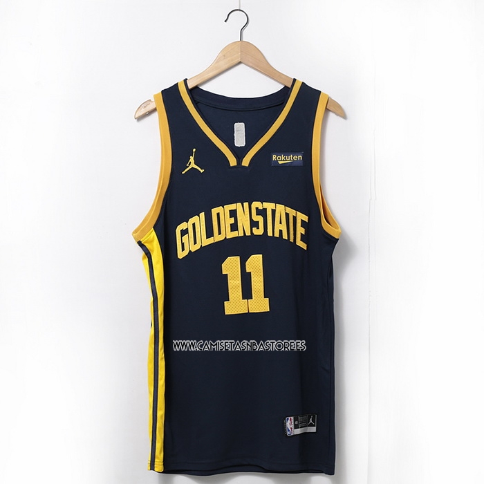 Klay Thompson NO 11 Camiseta Golden State Warriors Statement 2022-23 Negro